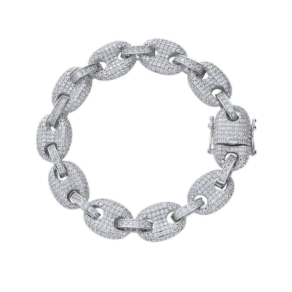 ProGenix Zirconia “Puff link” Bracelet