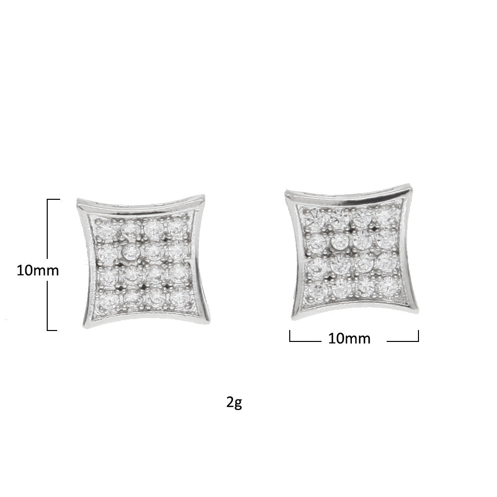 ProGenix Micro Zirconia encrusted Stud Earrings