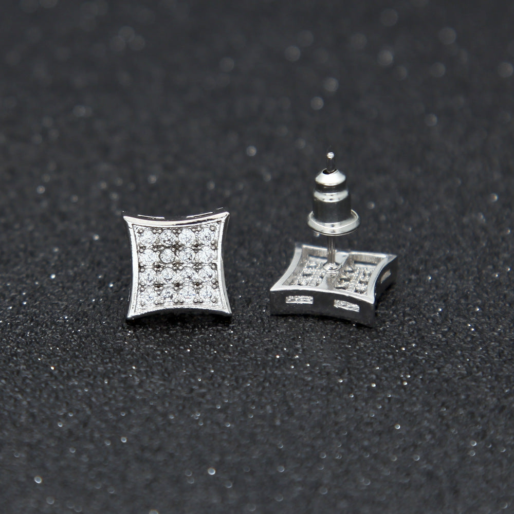 ProGenix Micro Zirconia encrusted Stud Earrings